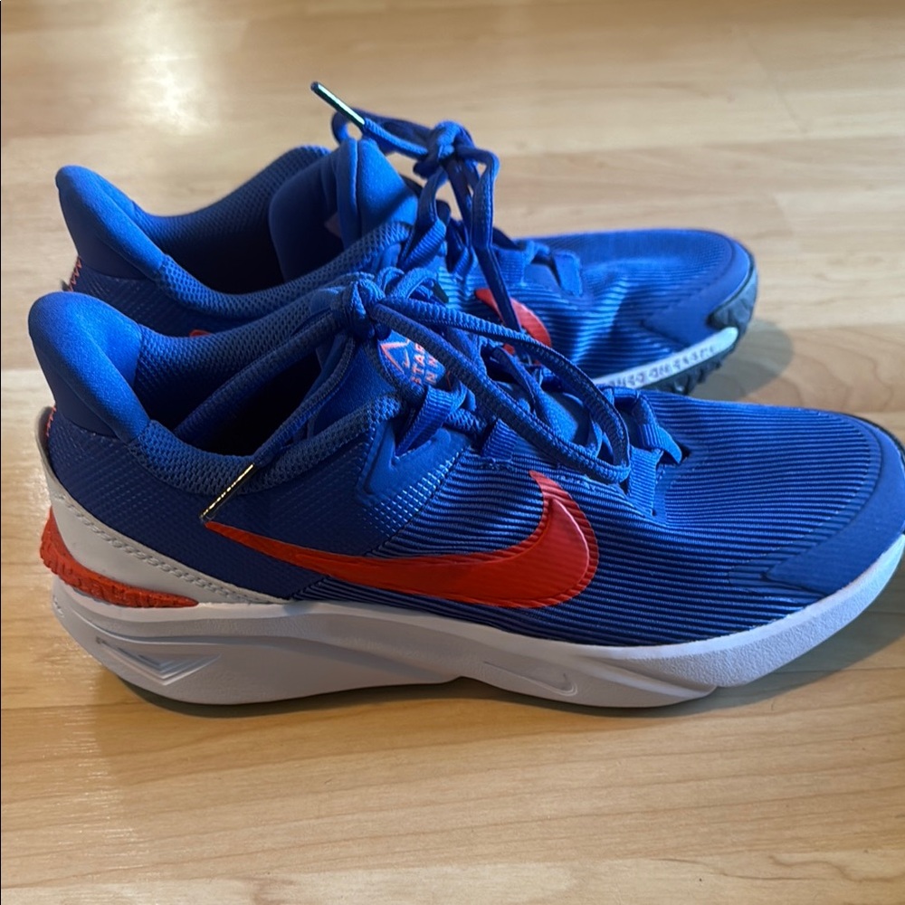 Kids Blue and Red Athletic Shoes